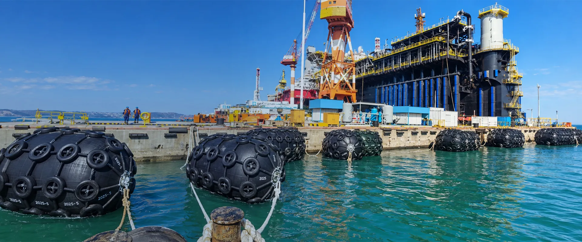 Marine rubber airbag for ship launching - Qingdao Luhang factory