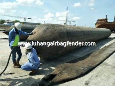 Shipyard Ship Launching And Docking Roller Rubber Airbag